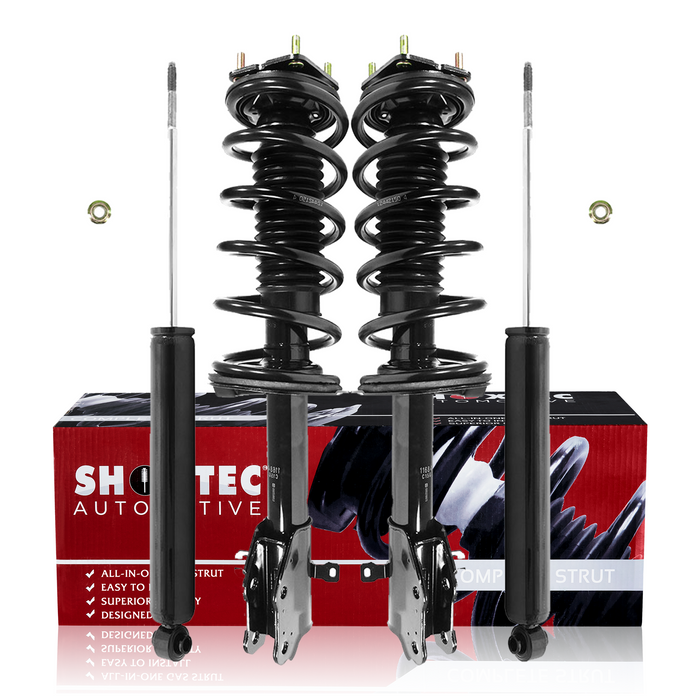 Shoxtec Full Set Complete Strut Assembly Replacement for 2007 2008 2009 Mazda CX-7 Repl Part No. 11683 11684 37313