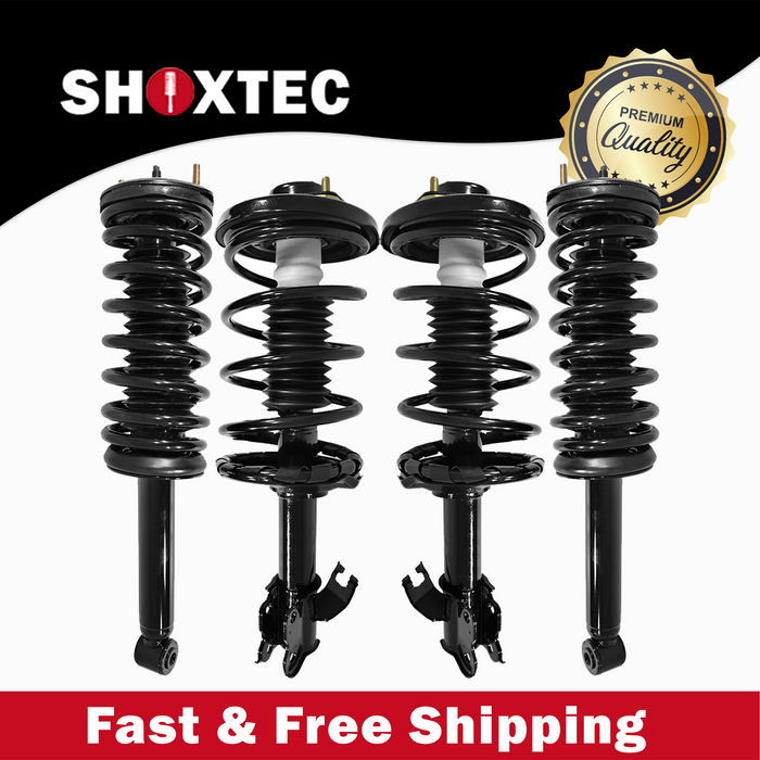 Shoxtec Full Set Complete Strut Assembly Replacement for 1995-1999 Nissan Maxima Excludes Electronic Adjustable Suspension Repl Part No. 171683 171682 171293