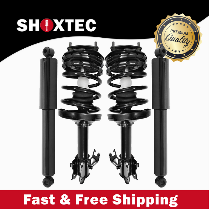 Shoxtec Full Set Complete Strut Assembly Replacement for 1993-1998 Nissan Quest; 1993-1998 Mercury Villager Repl Part No. 171901 171900 37098