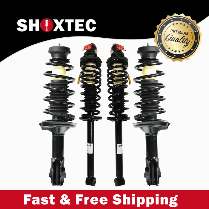 Shoxtec Full Set Complete Strut Assembly Replacement for 1993-1998 Volkswagen Golf; 1996-1998 Volkswagen Jetta FWD Repl No. 171933 171265