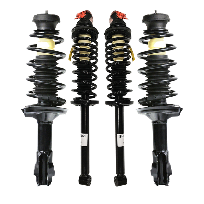 Shoxtec Full Set Complete Strut Assembly Replacement for 1993-1998 Volkswagen Golf; 1996-1998 Volkswagen Jetta FWD Repl No. 171933 171265