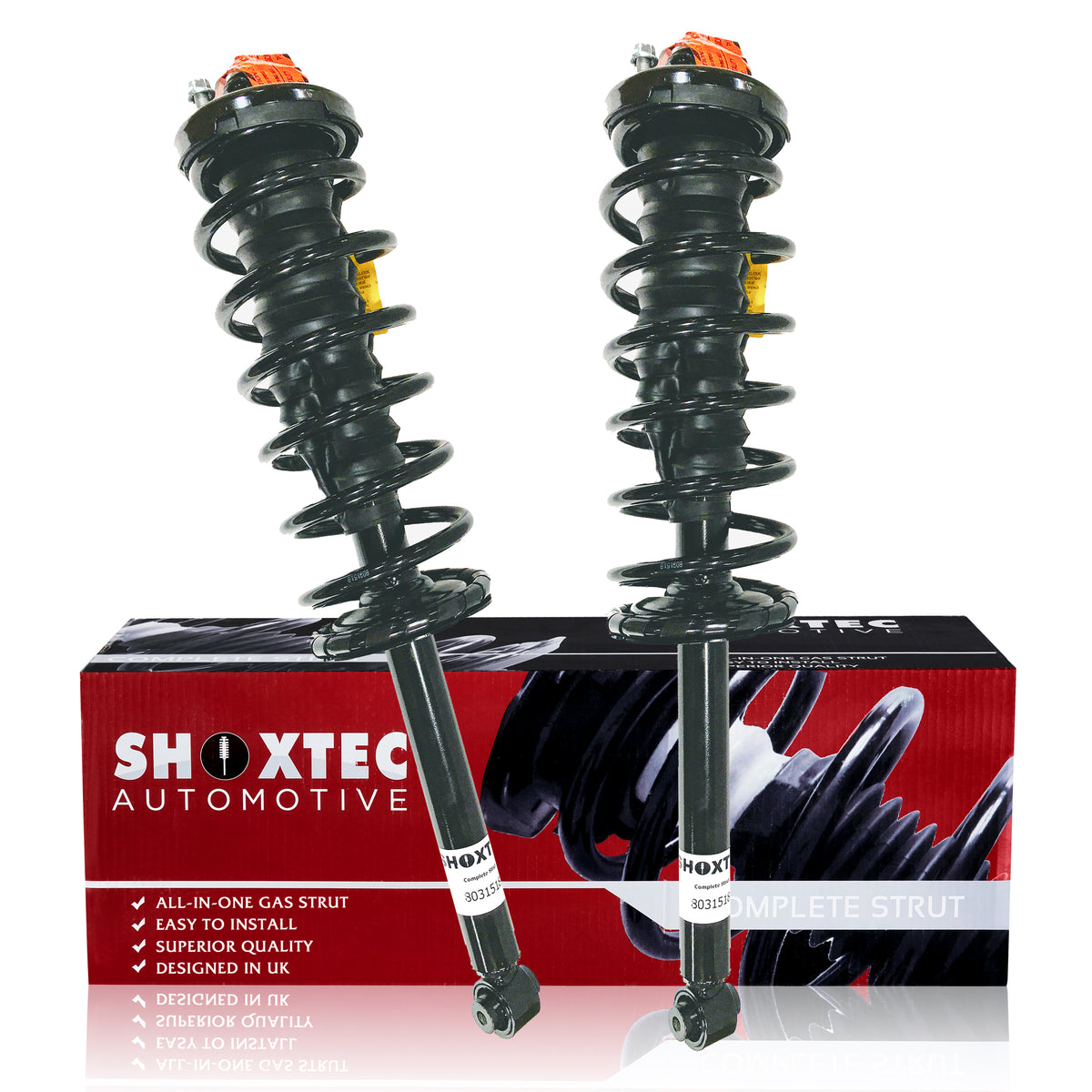 Shoxtec Rear Complete Struts for 2001-2003 Acura CL; 1998-2002