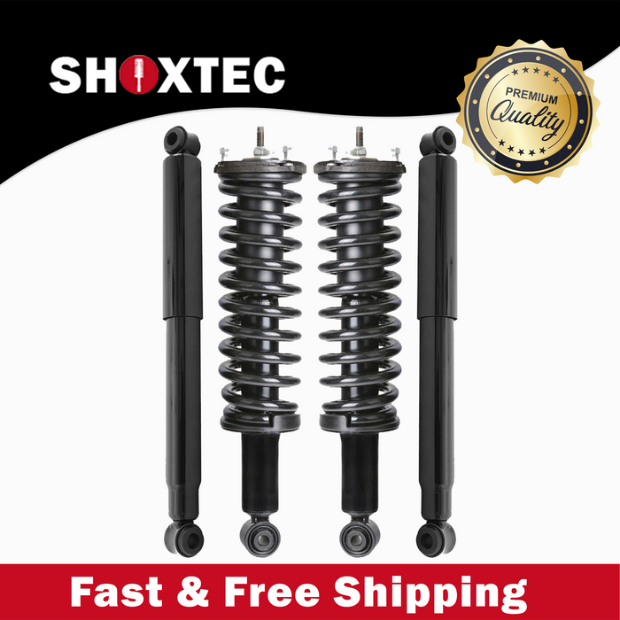 Shoxtec Full Set Complete Strut Assembly Replacement for 1995-2004 Toyota Tacoma 4WD; 1998-2004 Toyota Tacoma Pre Runner RWD Repl No. 171352L 171352R 37114 37113