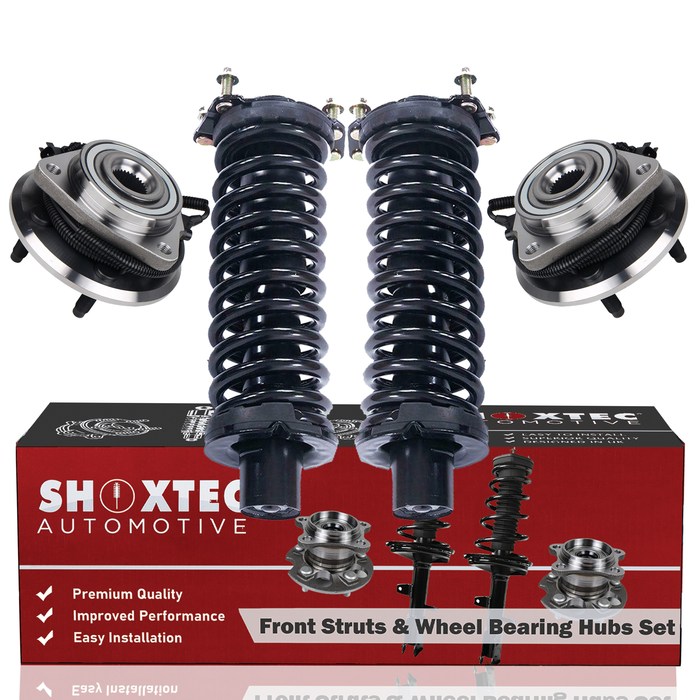 Shoxtec Front Struts Wheel Bearing Hubs Set Replacement for 2007-2011 Dodge Nitro; Replacement for 2008-2012 Jeep Liberty Repl. Part No. 171577LR 513270
2.4L L4; 3.7L V6; excludes Diesel Engine