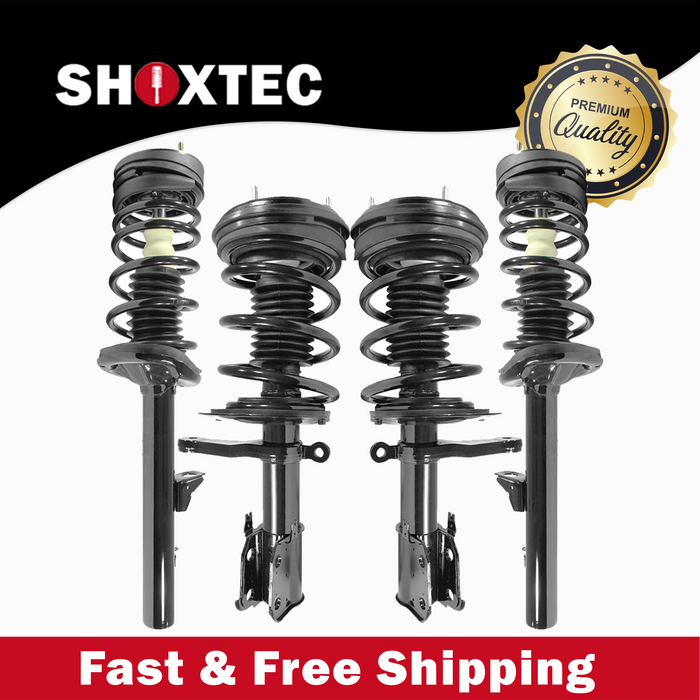 Shoxtec Full Set Complete Strut Assembly Replacement for 99-04 Chrysler 300M; 98-04 Concorde; 98-04 Intrepid;99-01 LHS; 98-04 Dodge Intrepid Repl Part No. 171668 171667 171669