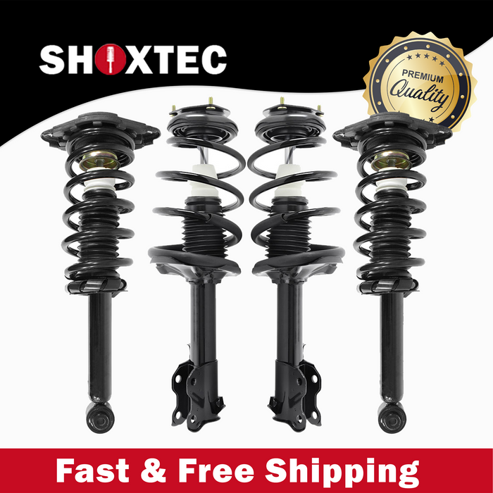 Shoxtec Full Set Complete Strut Assembly Replacement for 2000-2001 Nissan Sentra Exlcudes SSE-R & SE-R Spec V Models Repl No. 11575 11576 171312