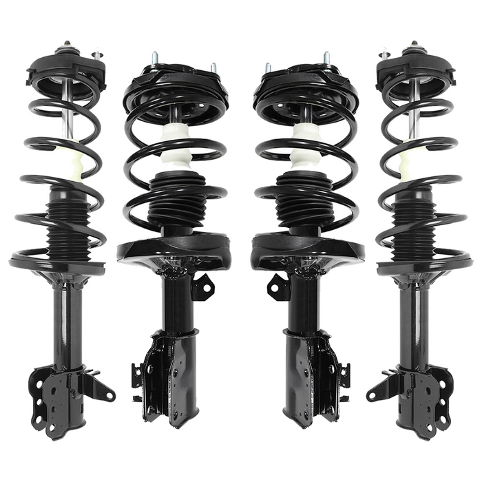 Shoxtec Full Set Complete Strut Assembly Replacement for 2000 Mazda Protege made from 10/2000; 2001 Mazda Protege DX, ES, LX; 2003 Mazda Protege DX, ES, SE, LX Repl No. 171424 171425 171589 171588