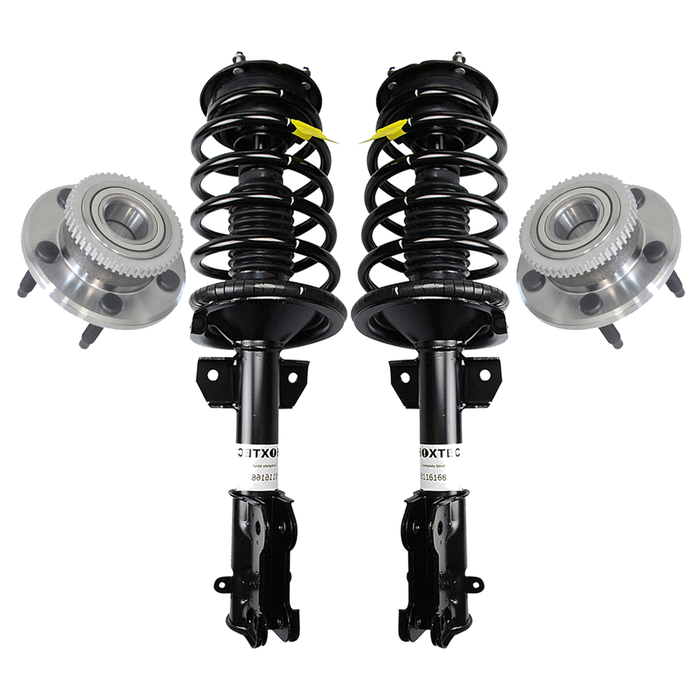 Shoxtec Front Struts Wheel Bearing Hubs Set Replacement for 2005 - 2010 Ford Mustang Repl. Part No. 172138 513221