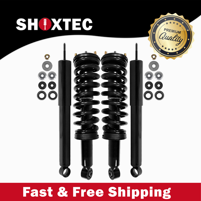 Shoxtec Full Set Complete Strut Assembly Replacement for 1996 1997 1998 2000 2001 2002 Toyota 4Runner 4WD 3.4L V6 3378cc Repl No. 171351L 171351R 37157