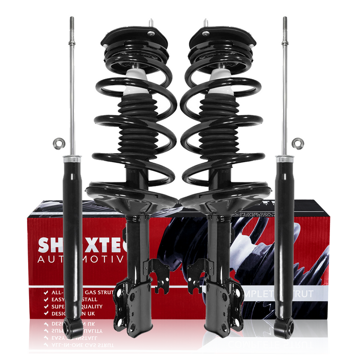 Shoxtec Full Set Complete Strut Assembly Replacement for 2004-2006 Toyota Sienna FWD 7 passenger Repl Part No. 172237 172236 37284