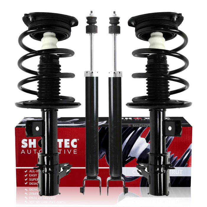 Shoxtec Full Set Complete Strut Assembly Replacement for 2007-2013 Nissan Altima 2.5L I4 Exc. Hybrid Models Repl No. 172393 172392 5637