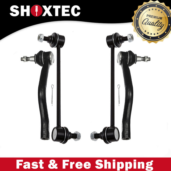 Shoxtec 4pc Suspension Kit Replacement for Replacement for 2007-2013 Nissan Altima; 2009-2014 Nissan Murano Includes 2 Sway Bars 2 Outer Tie Rod Ends