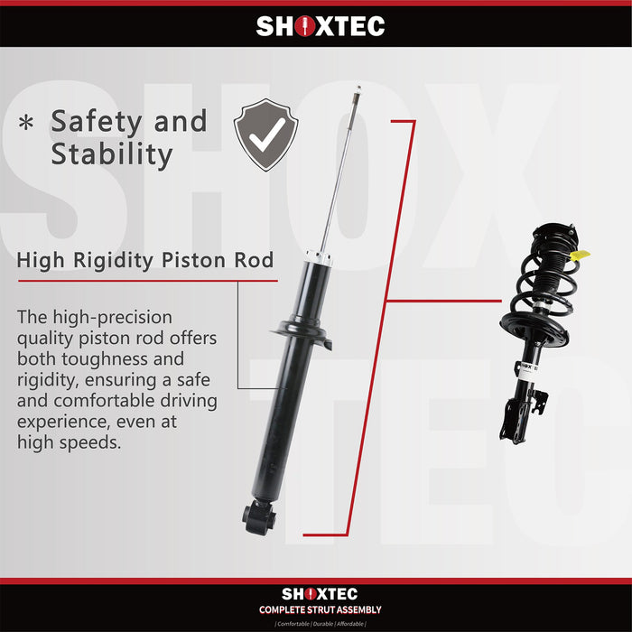 Shoxtec Front Shock Absorber Replacement for 1988-1999 Chevrolet GMC C1500 1992-1999 Chevrolet GMC C1500 C2500 1996-2002 Express Savana 1500 1993-1998 Toyota T100 1995-2000 Tahoe Yukon  Part No.34983